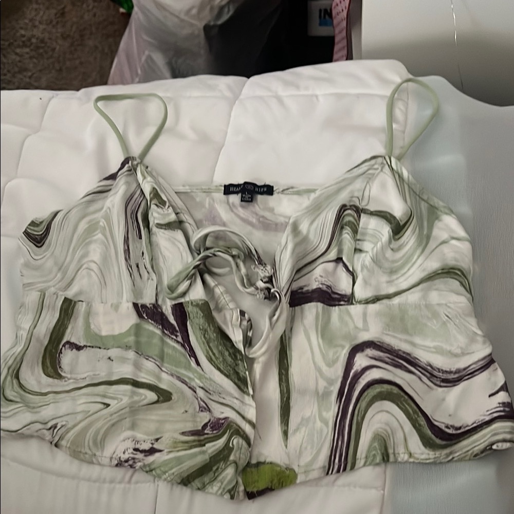 Women's Green Marble Top